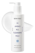 DEWYTREE Hi Amino All Cleansing Milk - Hydrating Facial Cleanser for Sensitive Skin | Amino Acid Face Lotion Oil Cleanser Korean Exfoliating Face Wash | Face Cleanser for Women & Men (6.76fl oz)