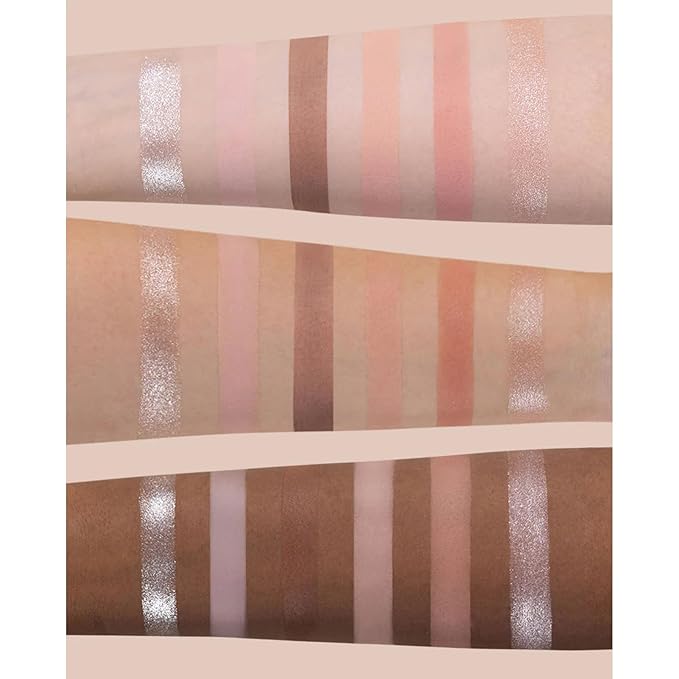 Flower Knows Swan Ballet Six-Color Makeup Palette,Neutral Pink Face Makeup Palette with 4 Matte + 2 Shimmer Shades,Blendable Smooth Cute Make Up,0.23 Oz(01 White Swan)