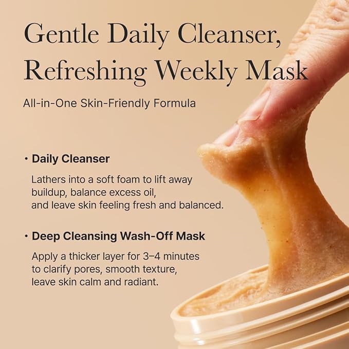 ARENCIA Calendula Rice Mochi Fresh Cleanser - Moisturizing & Deep-Cleansing (1.76oz)