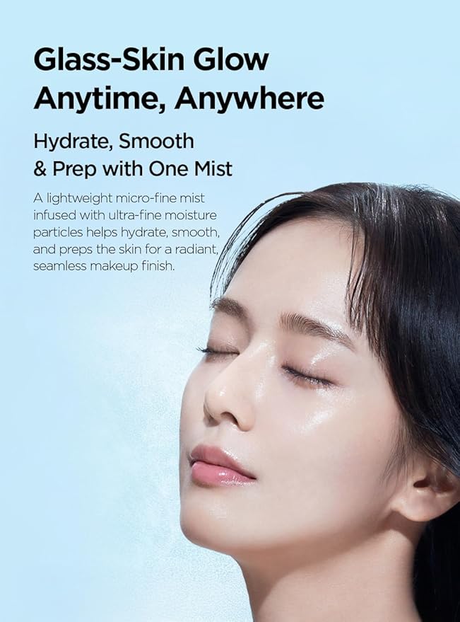 JUNG SAEM MOOL Essential Mool Micro Fitting Mist | Micro-Fine Setting Spray for Makeup & Hydrating Primer for Face with Thermal Spring Water, Long-Lasting Fix & Dewy Finish, Korean Makeup (4.06 Fl Oz)