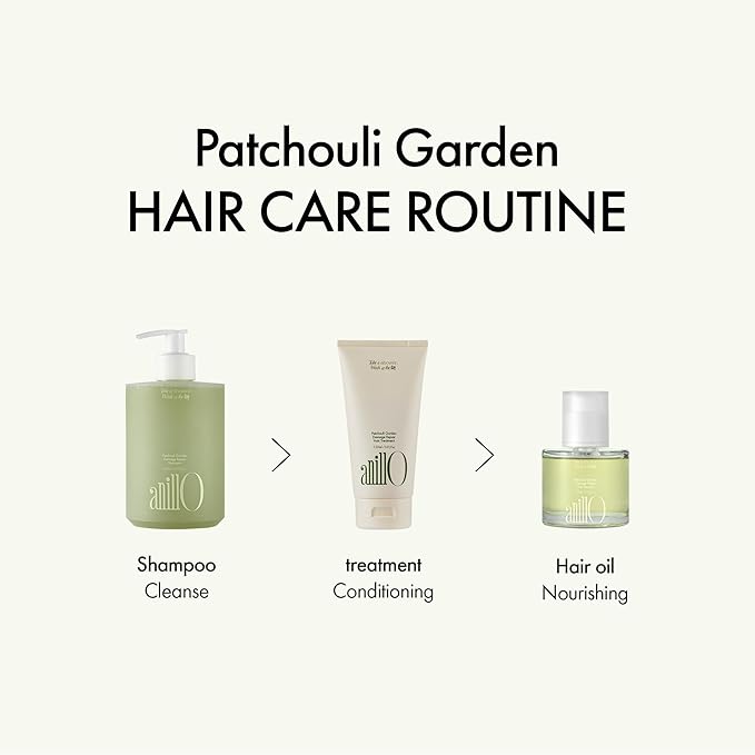 ANILLO Patchouli Garden Damage Repair Hair Essence – Korean Hair Essence Oil for Damaged Hair w/Patchouli Leaf Water, Protein Complex & Amino Acids – Vegan Leave in Hair Serum (50ml / 1.69 fl. Oz)