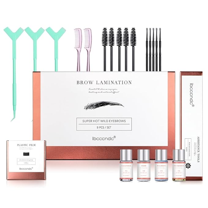 Eyebrow Lamination Kit, Brow Lamination Kit,Professional DIY Eyebrows Lift Styling Kit For Fuller And Messy Eyebrows,Lasting 8 Weeks,Suitable For Salon,Home Use, Clear