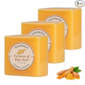 Kojic Acid Soap, Turmeric Soap Bar for Dark Spots, Brightening Face & Body Wash with Vitamin C, Tea Tree Oil & Shea Butter, Acne Scars, Hyperpigmentation & Even Skin Tone, 3 Pack