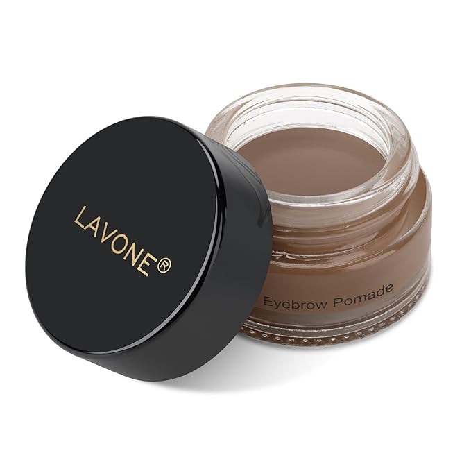 Eyebrow Pomade - Waterproof Brow Pomade for Long-lasting Results,Smudge Proof and Sweat Resistant Formula,Natural Eyebrow Makeup for All Skin Types and Tones - Brown