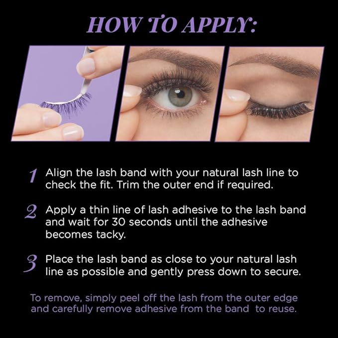 Ardell False Eyelashes Glamour Strip Lashes 115 - Black, Full Volume and Rounded Lash, Reusable Fake Eyelashes for Any Special Occasions, 4-Packs