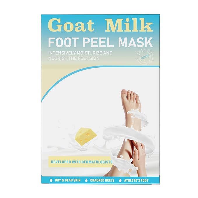 Foot Mask 3 Pairs: Dermatologically Dry Dead Skin for Baby Soft Feet Foot Mask for Dry Cracked Feet Athletes Foot Treatment