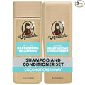 Dr. Squatch Men's Natural Shampoo and Conditioner Set – Sulfate & Paraben Free Natural Shampoo and Conditioner for Men – Scalp Nourishing Formula – Coconut Castaway (11 fl oz, 2-Pack)