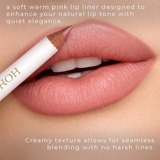 Honeybee Gardens Irresistible Lip Liner, Zen Warm Pink Shade, Long Lasting Lip Liner, Smooth Glide, Vegan & Gluten-Free, 0.04 oz