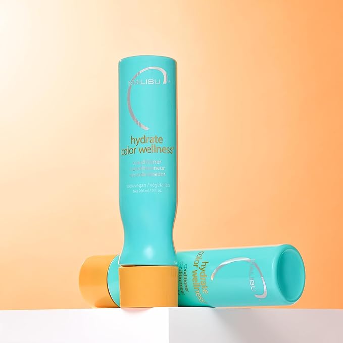 Malibu C Hydrate Color Wellness Conditioner (9 oz) - Moisturizing, Color Safe Conditioner for Vibrant Hair - Formulated to Preserve + Protect Hair Color