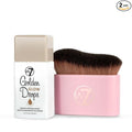 W7 Golden Glow Drops & Brush Duo - 2Pcs Set - Liquid Bronzing Drops & Face & Body Applicator Brush