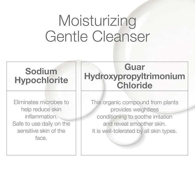 CLn® Facial Cleanser - Hydrating Facial Cleanser with Glycerin, For Skin Prone to Dryness, Eczema, Redness, Irritation & Acne Sensitivity, Fragrance-Free & Paraben-Free, 3.4 fl. oz. (Pack of 2)