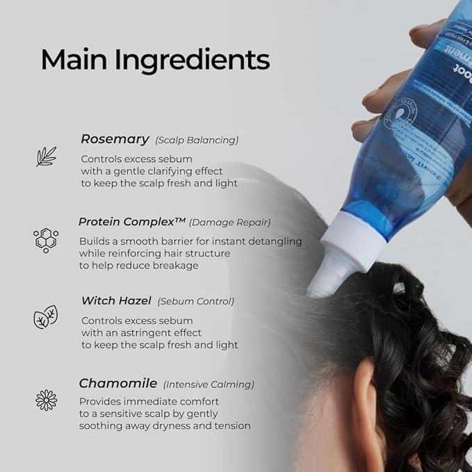 Seaprui Scalpy Root Vital Treatment | Water to Cream Scalp Treatment with Protein, Camellia, Rosemary & Chamomile | Instant Detangling, Resilient Volume, Repair & Itchy Scalp Relief