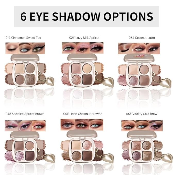 Cool-Toned Nude & Mauve Brown Eyeshadow Palette–High-Pigment Matte Shimmer Eye shadow, Blendable Long-Lasting Waterproof Smokey Eye & Contour Palette for Nude Everyday Makeup Paleta de Sombras de Ojos