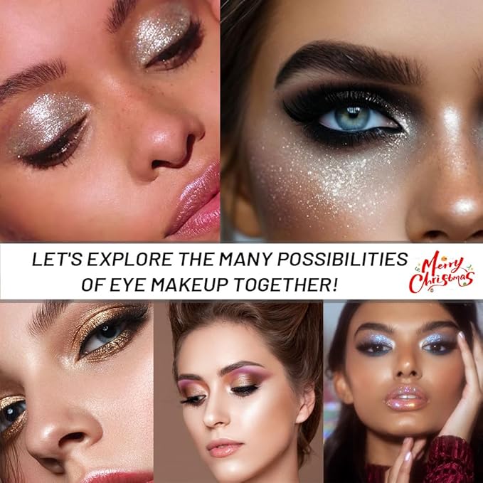 Pressed Single Eyeshadow Makeup, Sparkle Highly Pigmented Monochrome Eye Shadow Palette, Waterproof Neutral Powder, sombras para ojos, Lightweight Blendable, #03 Smoky Gray+#05 Ink Black
