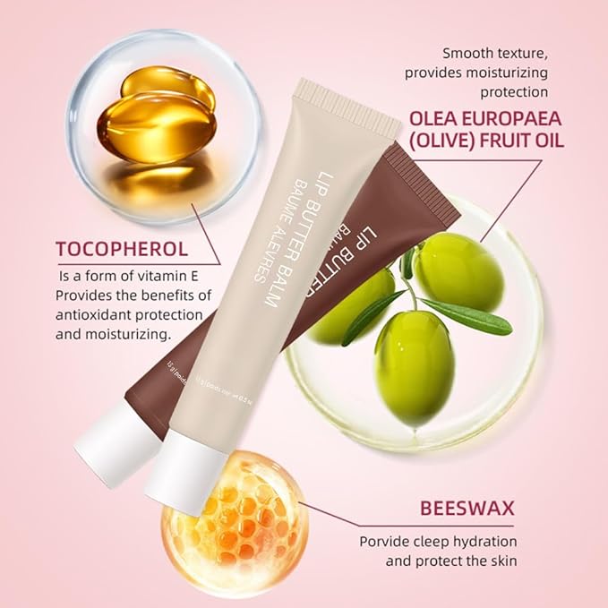 FeiCuiYun Summer Lip Butter Lip Balm, Ultra-Hydrating Natural Vegan Lip Balm, Sheer-Tinted Shine & Hydration, Soothes & Softens Dry Lips Skincare, Bálsamo labial hidratante #1 Vanilla