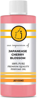 Just Essence Japanease Cherry Blossom Fregrance Perfume Oil for Perfume Making, Personal Body Oil, Soap, Lotion, Candle Making & Incense | Premium Quality Undiluted & Alcohol Free | 16 Fl Oz