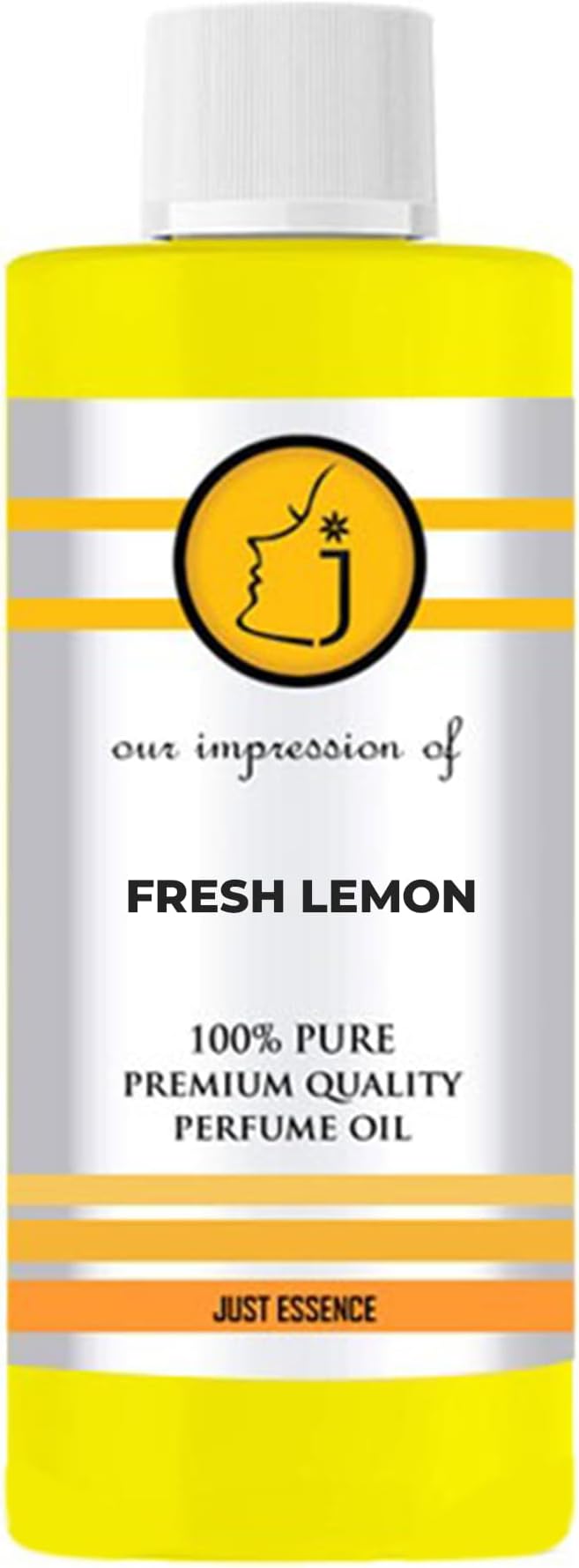 Just Essence Fresh Lemon Fregrance Perfume Oil for Perfume Making, Personal Body Oil, Soap, Lotion, Candle Making & Incense | Premium Quality Undiluted & Alcohol Free | 16 Fl Oz