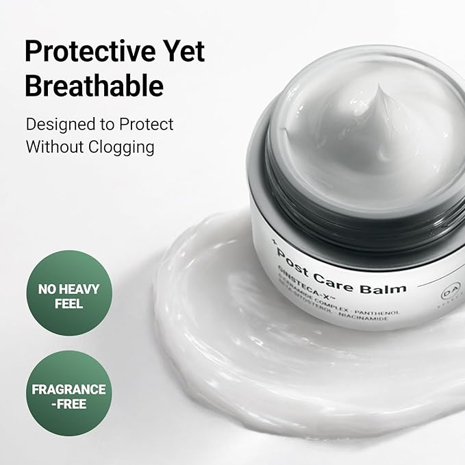 DA EFFECT - Post Care Balm, Advanced Barrier Repair Moisturizer & Hydrating Face Cream with GINSTECAX™, Soothes Sensitive Skin, Relieves Redness & Irritation, 30ml