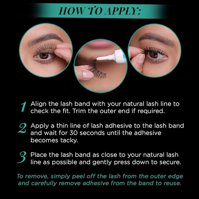 Ardell False Eyelashes 120 - Black, Natural Look Strip Lashes, Reusable - 4 Pack