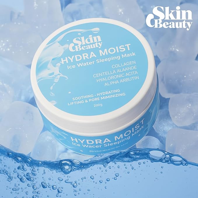 J Skin Beauty HYDRA MOIST Ice Water Sleeping Mask, 300g Fast absorbing.With cooling effect