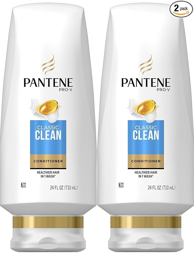 Pantene Classic Clean Conditioner, 24 fl oz, Twin Pack