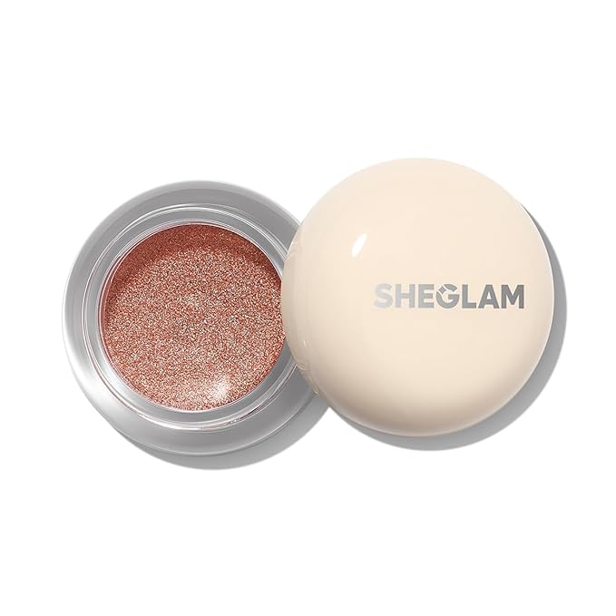 SHEGLAM Starstruck Cream Eyeshadow Pot High Pigment Long-lasting Shimmer Single Eyeshadow-Veiled