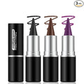 Noerrors 3pcs Black Brown Plum Matte Gel Eyeliner Pencil Set, Waterproof Smudge Proof Smoky Waterline Eyeliner Crayon for Winged Liner Goth Makeup, Cream delineador de ojos&Eyeshadow for Older Women