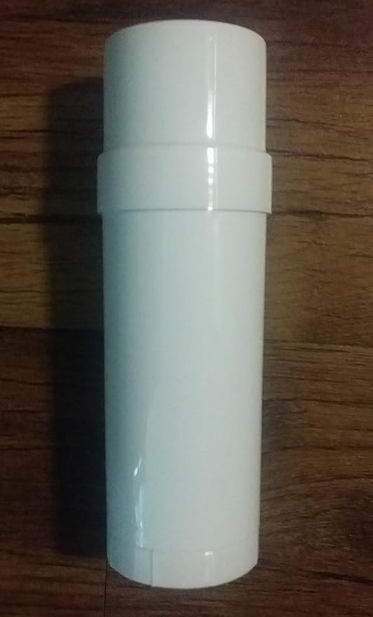 Empty Deodorant Twist-up Containers (Natural, White, Black) - for lotion bar, heel balm etc. (1 oz.) - Travel Size Empty Deodorant Tubes 30g Small Size (6, White)