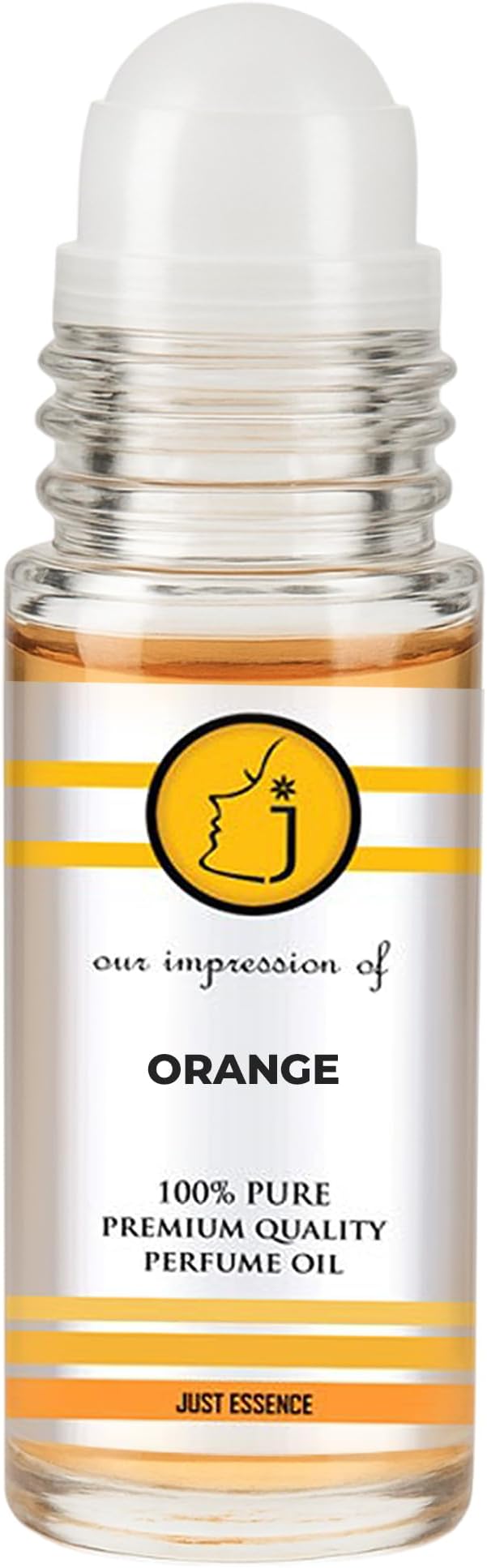 Just Essence Orange Roll On Fregrance Perfume Oil for Perfume Making, Personal Body Oil, Soap, Lotion, Candle Making & Incense | Premium Quality Undiluted & Alcohol Free | 1 Fl Oz