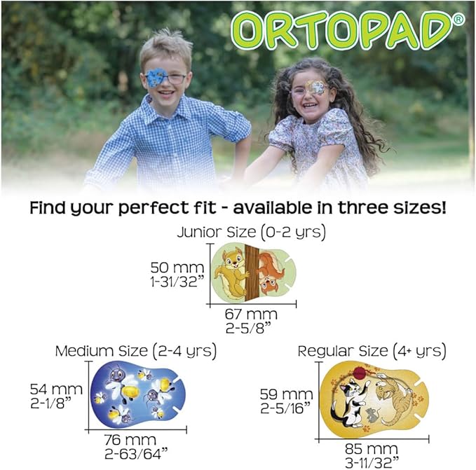 Ortopad® Bamboo Boys Eye Patches, 50/Box (Regular Size, 4+ yrs) Blue Camo Pack