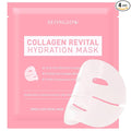 Collagen Hydration Mask, 100-Dalton Ultra-Low Molecular Collagen & Peptide Complex, Deep Hydration, Elasticity & Pore Care, 34g / 1.19 oz (1 Sheet) x 4ea