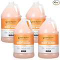 Ginger Lily Farms Club & Fitness Nourishing Body Wash, 100% Vegan & Cruelty-Free, Citrus Scent, 1 Gallon Refill (Pack of 4)