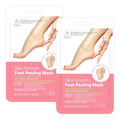 Exfoliating Foot Peel Mask with AHA/BHA & 4 Fruit Extracts – Removes Dead Skin & Calluses for Baby Soft Feet – Foot Peeling Mask Socks for Dry, Cracked Feet (2 Pairs)