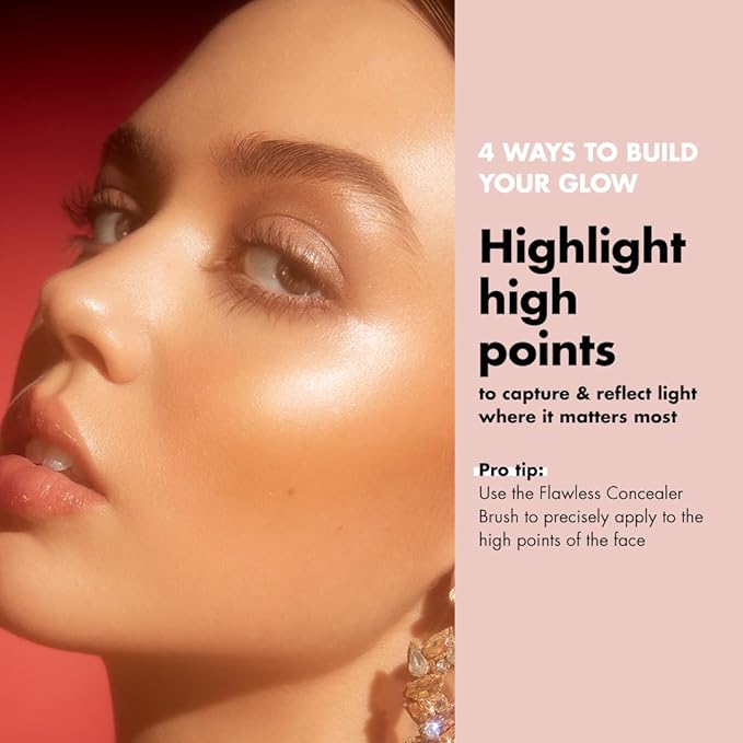 e.l.f. Halo Glow Liquid Filter, Complexion Booster For A Glowing, Soft-Focus Look, Infused With Hyaluronic Acid, Vegan & Cruelty-Free, 4 Medium