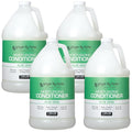 Ginger Lily Farms Club & Fitness Moisturizing Conditioner for Dry Hair, 100% Vegan & Cruelty-Free, Aloe Vera Scent, 1 Gallon (128 fl oz) Refill, white (Pack of 4)