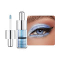 Ocean Blue Shimmer Liquid Eyeshadow, High Pigment Blendable Eye Makeup for Older Women, Long Lasting Lightweight Travel Friendly Buildable, Suitable for All Eye Shapes, Glitter Finish 10#