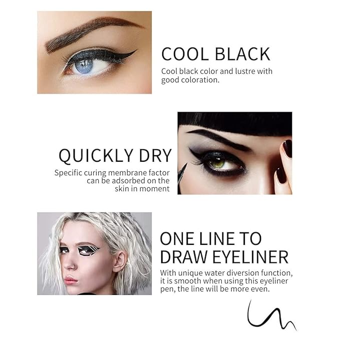 Kaely 6Pcs Glitter Gel Eyeliner Pencil Set for Women, Color Eye Liner Waterproof Smudge Proof with Sharpener, High Pigmented Eye Makeup Liners, lapiz de ojos delineador de ojos contra el agua, 01