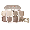 Mini Neutral Nude Cool-Toned Eyeshadow Palette with Mirror – Matte&Shimmer High-Pigment,Blendable Long-Lasting Waterproof Mini Smokey Eye&Contour Palette for Natural Makeup, Paleta de Sombras de Ojos