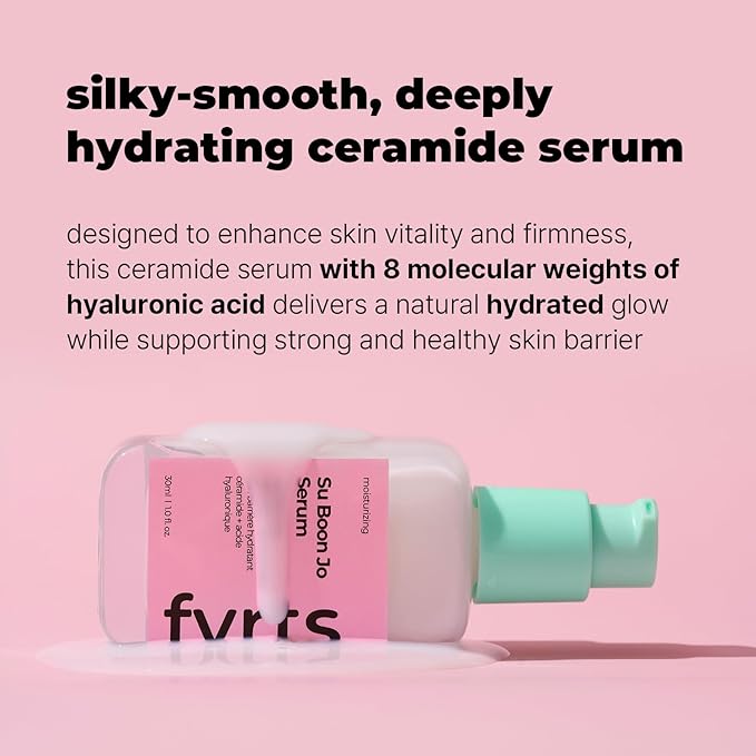 Su Boon Jo Serum with Ceramide NP/Hyaluronic Acid, Korean Face Serum for Hydration & Glow Skin Barrier Care, Lightweight Serum for Dry and Oily Skin