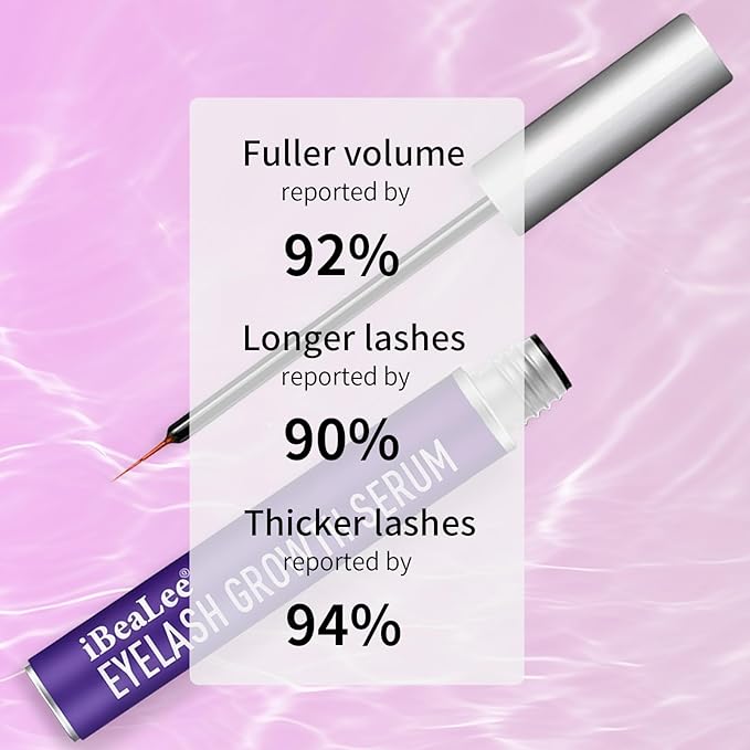 Premium Eyelash Growth Serum, Eyebrow Growth Serum, Plant Extracts for Advanced Lashes Enhancer Longer, Fuller and Thicker, Natural Beauty Enhancement(8 ml)
