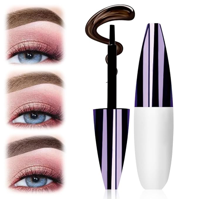 Easy Peel-Off Eyebrow Gel, 2025 New Tattoo Eyebrow Gel Easy Peel Off for Women, Upgrade Eyebrow Tattoo Peel Off, Transfer-proof Eyebrow Gels Waterproof for All Skin Types (Dark Brown)