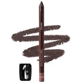 Brown Gel Eyeliner Pencil,Smudge-proof Waterproof Long Lasting Plum Eye Liner, High-Pigmented Smooth Creamy Formula for Mature Women, Eyes Makeup Pen Includes Sharpener