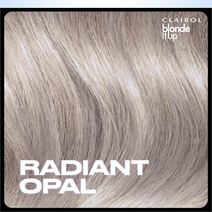 Clairol Blonde It Up Crystal Glow Toners Demi-Permanent Hair Dye, Radiant Opal Hair Color | Ammonia Free | Add Pearlescent Tones to Pre-Lightened Shades | Neutralizes Warmth | Pack of 1
