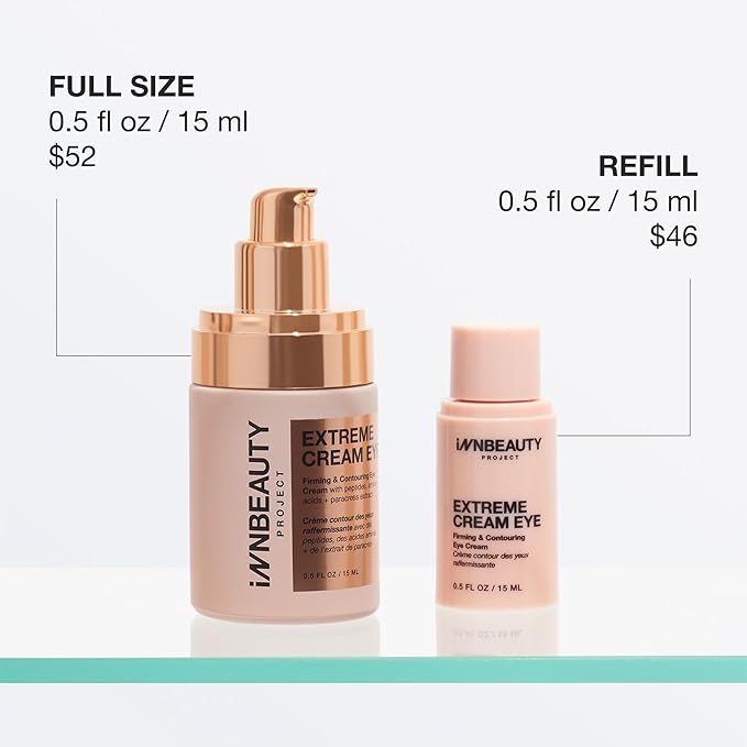 Innbeauty Project Extreme Cream Eye Firming & Contouring Refillable Eye Cream, REFILL, 0.5 FL OZ (15ml)