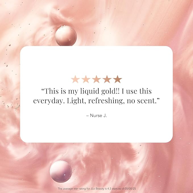 JLO BEAUTY That Glow Mist Hydrating Face Spray – Niacinamide, Hyaluronic Acid & Ceramide Complex – Refreshing Vitamin Mist for Instant Glow & Dewy Skin, 4 oz