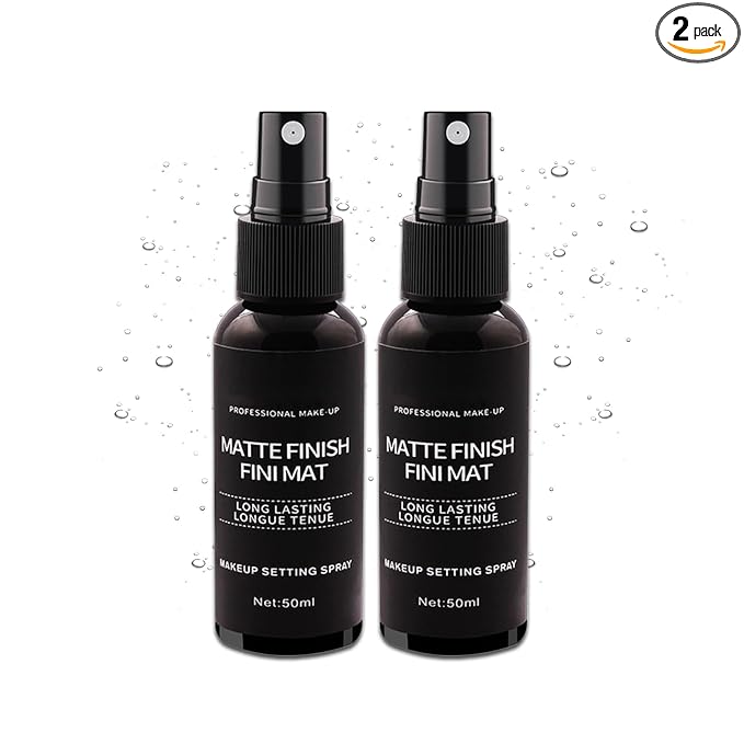 2PCS Makeup Setting Spray Set for Face, Weightless Long Lasting Waterproof Fixing Makeup Setting Face Spray, Smudge-proof, Hydrating & Refreshing Setting Spray Makeup for All Skin Type（I)