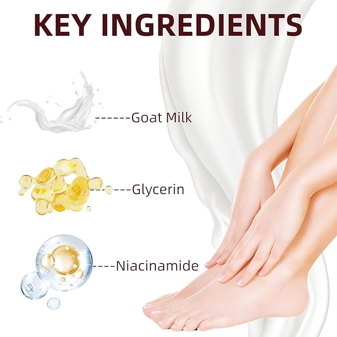 Hydrating Foot Masks Set for Women Men,6 Pack Socks Mask for Dry Cracked Feet（Milk）