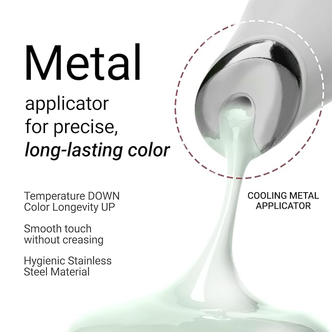 JUNG SAEM MOOL LIP-PRESSION Metal Serum Gloss | Hydrating Tinted Lip Balm with a Hygiene Precision Metal Applicator & Serum Infused Ingredients, Korean Lip Plumper Gloss (Core Drop)