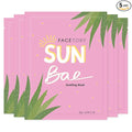 FACETORY K Beauty Face Mask Skin Care - SUN BAE SOOTHING Sheet Mask with Aloe & Shea Butter | After Sun Care, Soothe & Restore (5 Pack)