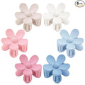 Flower Hair Clips 6 PCS for Women, Daisy Claw Clips Matte Large Claw Clips Strong Hold Jaw Clamps Hair Accessories for Thick Hair 6 Colors
